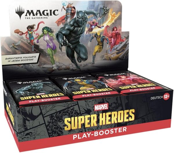 Magic:The Gathering Marvel Super Heroes - Play-Booster-Display (30 Play-Booster) - deutsch