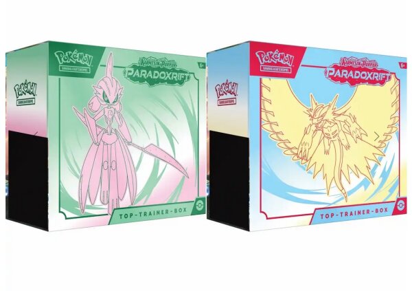 Pokemon Paradoxrift Top-Tainer-Box Donnersichel/Eisenkrieger deutsch