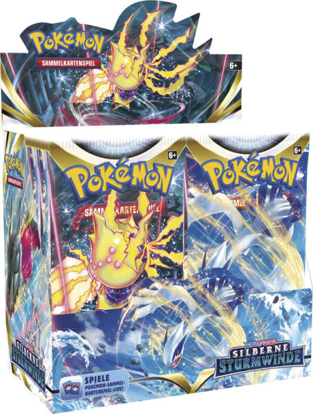 Pokemon SWSH 12 Silberne Sturmwinde Display (36 Booster) deutsch