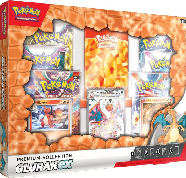 Pokemon Glurak-ex Premium-Kollektion deutsch