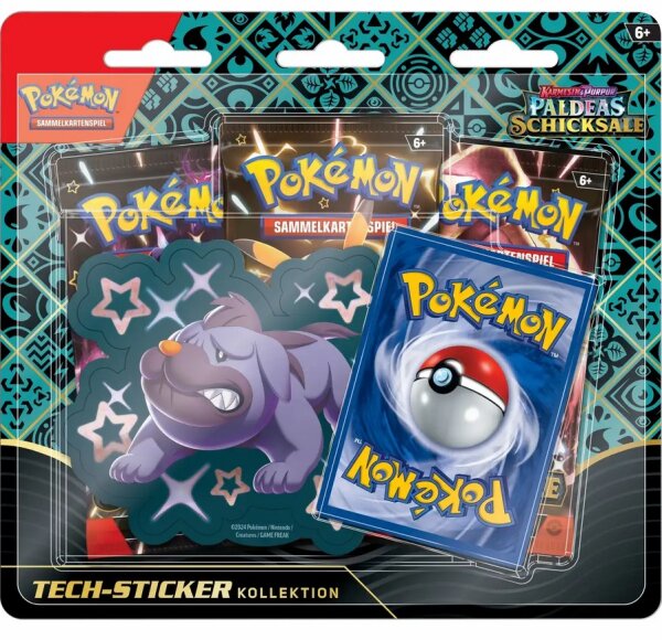 Pokemon Paldeas Schciksale KP04.5 Tech-Sticker Kollektion deutsch 1x Tech-Sticker - Mobtiff
