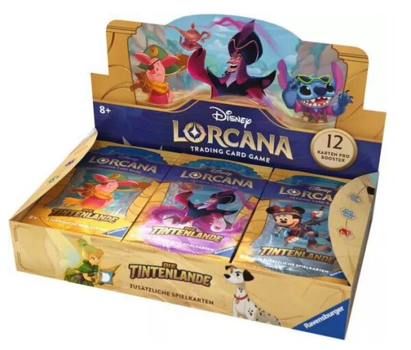Disney Lorcana Die Tintenlande Display (24 Booster) deutsch