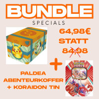 Pokemon Bundle Koraidon Tin + Paldea Abenteuerkoffer deutsch