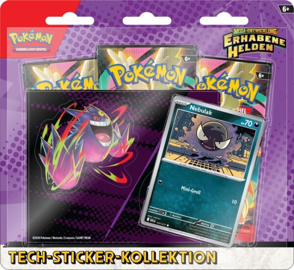 Pokemon ME02.5 Erhabene Helden Tech-Sticker-Kollektion "Nebulak" deutsch