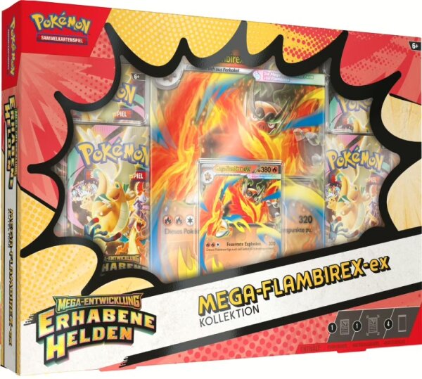 Pokemon ME02.5 Erhabene Helden Mega-Flambirex-ex Kollektion deutsch