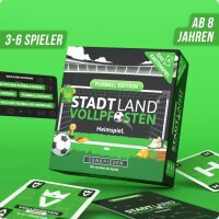 Denkriesen Stadt Land Vollpfosten® Kartenspiel | Fußball Edition