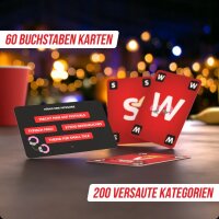 Denkriesen Stadt Land Vollpfosten® Kartenspiel | Rotlicht Edition