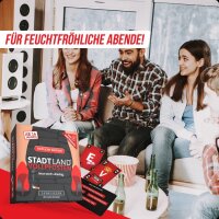 Denkriesen Stadt Land Vollpfosten® Kartenspiel | Rotlicht Edition
