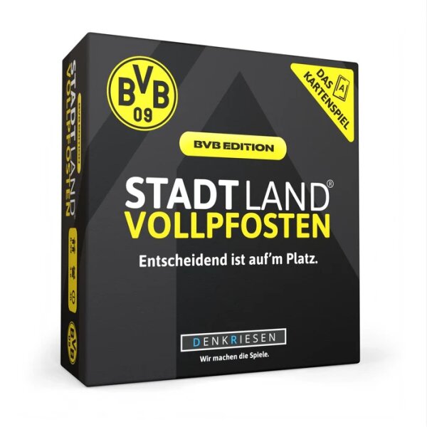 Denkriesen Stadt Land Vollpfosten® Kartenspiel | BVB Edition