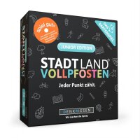 Denkriesen Stadt Land Vollpfosten® Kartenspiel | Junior Edition