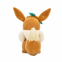 Plüsch Pokémon Evoli mit Blumen 20cm