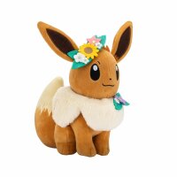 Plüsch Pokémon Evoli mit Blumen 20cm