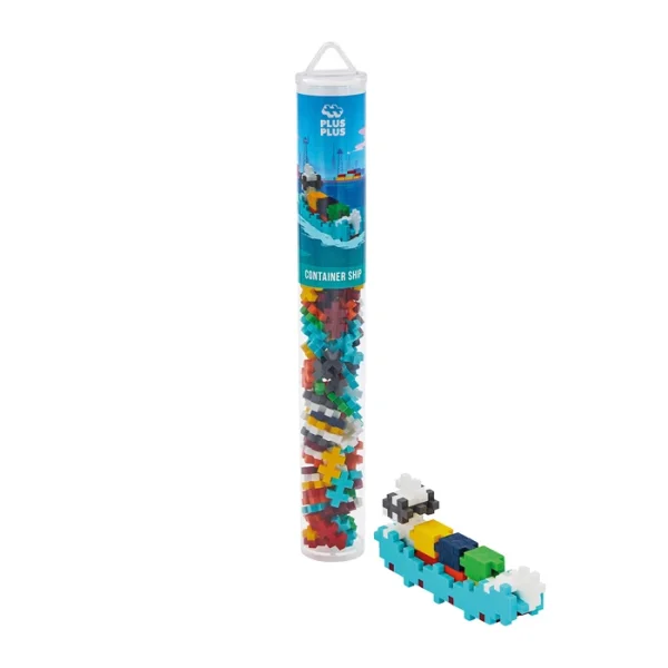 PLUS-PLUS 100 Kreativ Bausteine Frachtschiff