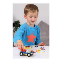 PLUS-PLUS 200 Kreativ Bausteine GO! Auto Superheld