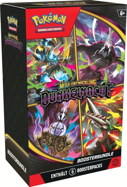 Pokemon ME05 Dunkelnacht Boosterbundle (6 Booster) deutsch
