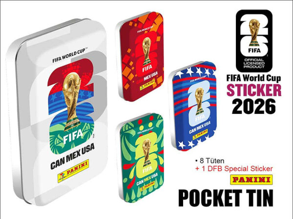 Panini - Offizielle FIFA World Cup 2026™ Stickerkollektion - Pocket Tin (zufälliges Design)